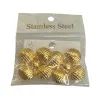 A fashionable and elegant set of golden flower-shaped earrings and necklaces for ladies Item Picture